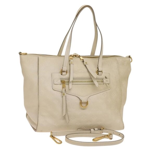LOUIS VUITTON Monogram Empreinte Lumineuse PM Bag 2way White - Picture 1 of 16
